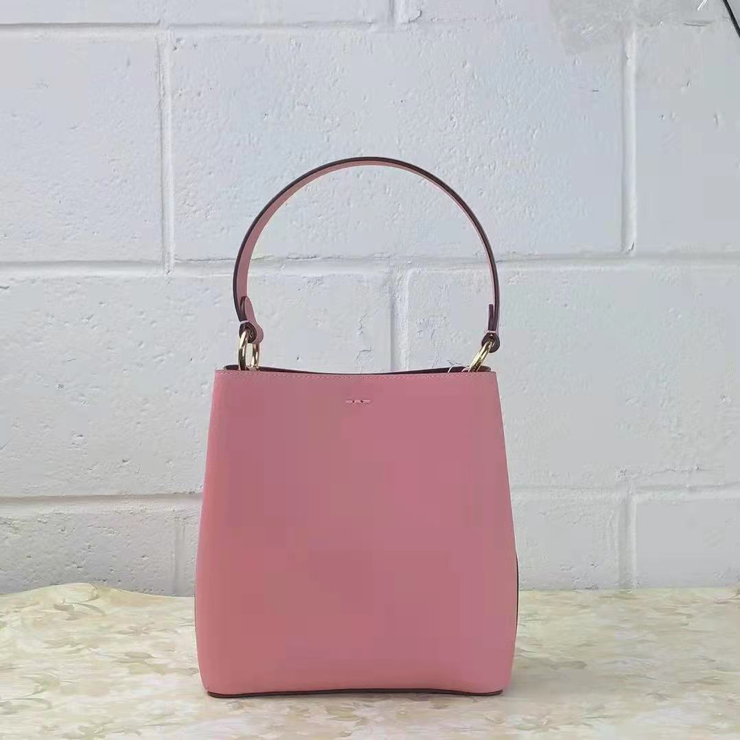 COACH 1011 SMALL TOWN BUCKET BAG IN BUBBLEGUM/WINE COACH 1011 SMALL TOWN BUCKET BAG IN BUBBLEGUM/WINE
